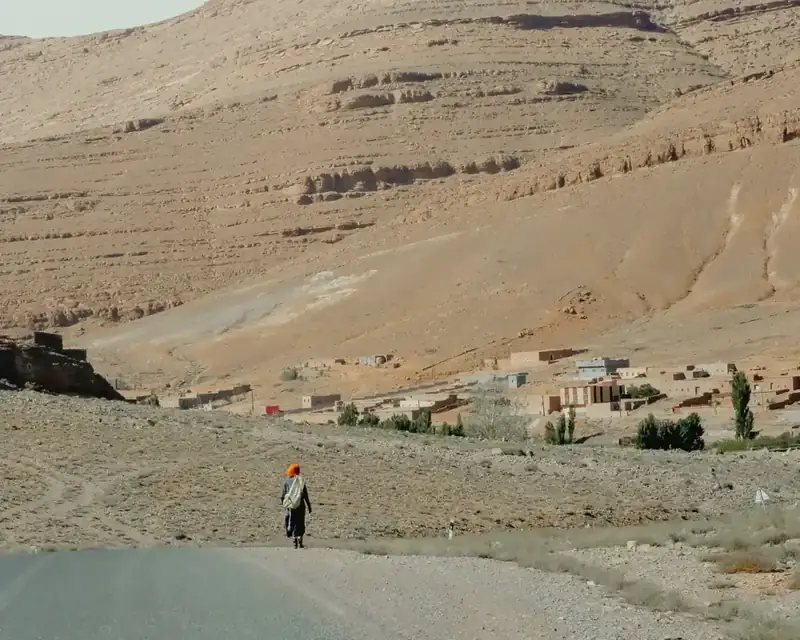 Piste dans le désert